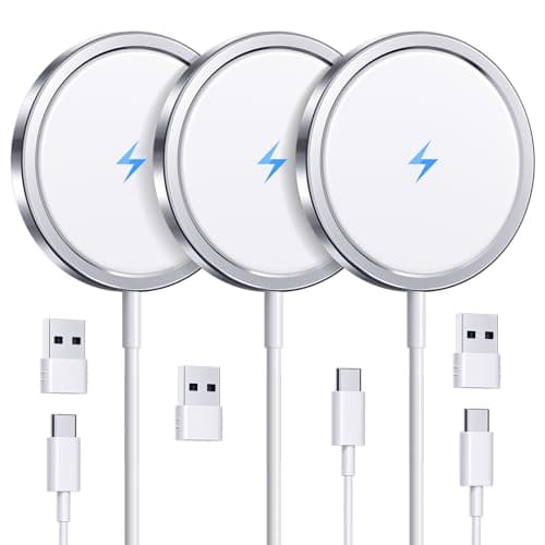 RYND 2026 Latest Magnetic Wireless Charger for iPhone: Mag Safe Charger Fast Charging Pad Compatible with iPhone 17 16 15 14 13 12 Pro Max Plus & Airpods 2 3 4Pro(3 Pack)