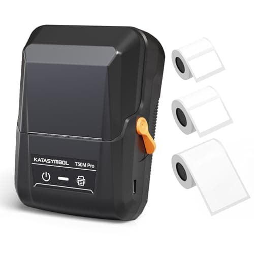 SUPVAN T50M Pro Bluetooth Label Maker Machine with 3 Tapes, Wide Waterproof Label, Versatile App with 30+ Fonts and 660+ Icons, Inkless Labeler for Home, Kitchen, School, Office Organization, Set 2