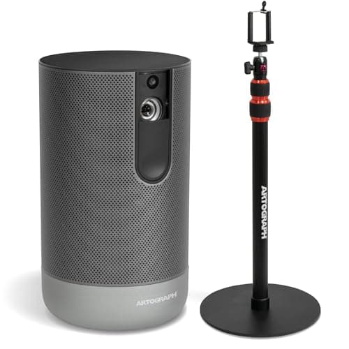 Artograph Inspire 1500 4K Portable Digital Smart Art Projector with Grids, Automatic Focus, Wi-Fi and Google Play Store for Artists and Ditigal Projector Stand