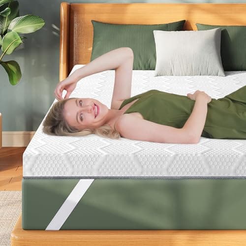 4 Inch Firm Mattress Topper King Size, High Density Memory Foam Bed Toppers - Back Pain Relief and Extra Support, CertiPUR-US Certified