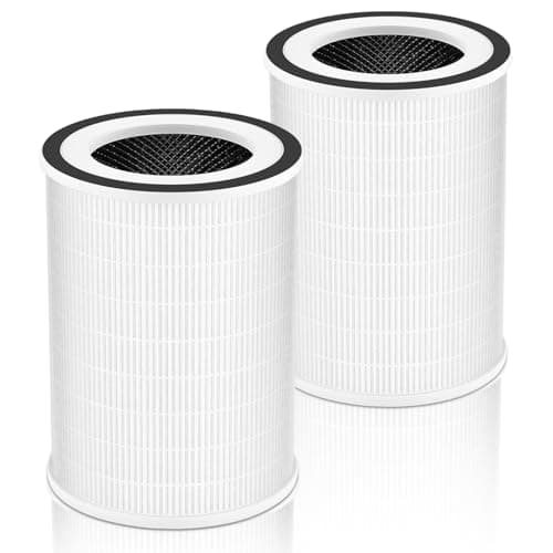 2 Pack True KILO Filter For Afloia KILO, Compatible with Afloia KILO, KILOPLUS, KILOPRO, MIRO, MIRO PRO and MORENTO KILO, True 360° 3-Stage Filtration for afloia air purifier filter replacement