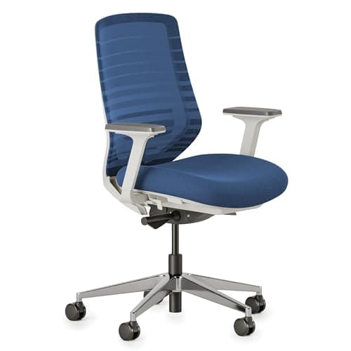 Branch Ergonomic Chair - A Versatile Desk Chair with Adjustable Lumbar Support, Breathable Mesh Backrest, and Smooth Wheels - Experience Optimal Comfort and Support - Baltic