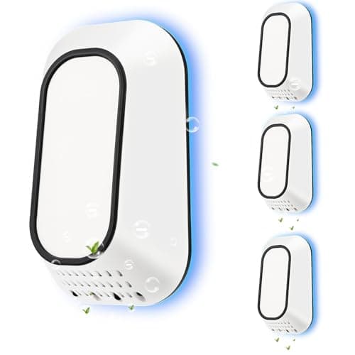 PVACG Air Ionizers for Home With 4 Negative Ion Output Heads,Ionizer Air Purifier Plug in With Backlight,Quiet and Energy-Saving, Ideal Air Cleaners for Bedroom,Office,Living Room and Pet Room(4)