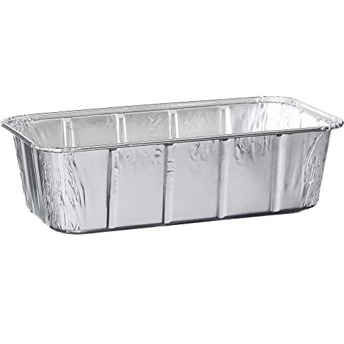 PLASTICPRO [2 Lb 10 Pack Disposable Loaf Pans Aluminum Tin Foil Meal Prep Bakeware - Cookware Perfect for Baking Cakes, Bread, Meatloaf, Lasagna 2 Pound 8.5'' X 4.5'' X 2.25''