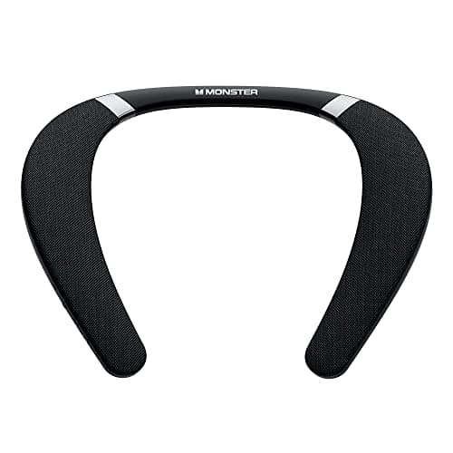 Monster Boomerang Neckband Bluetooth Speaker, Neck Speaker Bluetooth Wireless, 12H Playtime, True 3D Stereo Sound, Portable Soundwear, IPX7 Waterproof, for Home Sport Outdoor
