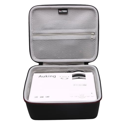 LTGEM Projector Case Compatible with AuKing Projector 2025/2024 Upgraded/Aurzen EAZZE D1 / TMY/YGSKK and Most Mini Projectors (Inside: 8.4"x7.2"x3.2"), Case Only