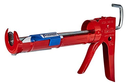 Newborn E-Z Thrust Drip-Free Hex Rod Cradle Caulk Gun with Spring Clip, 1/10 Gallon Cartridge, 10:1 Ratio