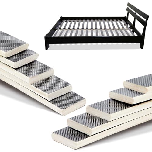 Sintuff 5 Pack Wooden Slats Bed Slats Replacement for Twin, Full, Queen Size Slatted Metal Bed Frame Sofa Under Mattress Support Foundation Platform Repair Parts, Easy Assembly, 29.3" x 0.39" x 2"