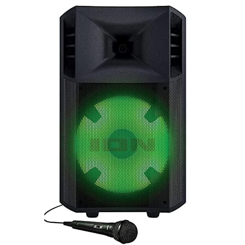 ION Audio - Power Glow 300 Rechargeable Battery Powered Bluetooth Speaker System with LED Lights and Built-in Handles and Wheels, 300-Watt Sound System (Renewed)