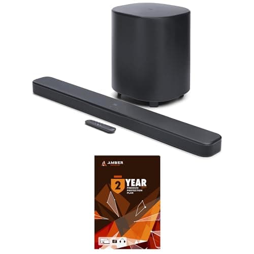 JBL BAR-500-MK2 Dolby Atmos Soundbar with a 10" Wireless Subwoofer and 2 Year Amber Protection Plan (2025)