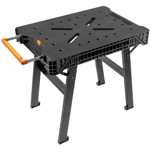 Klein Tools 54410MB MODbox Work Bench, Folding Work Table, Lightweight Portable Workstation, 1000-Pound Capacity, 39.25 x 23.75 x 30.9-Inch, Compatible with MODbox Rail System