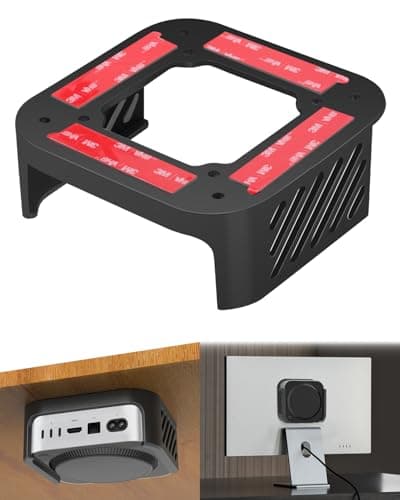 Under Desk Mount for 2024 Mac mini M4/M4 Pro - Monitor VESA Mount for Mac mini M4 - Wall Mount - Under Desk Stand - Accessories for Mac mini M4