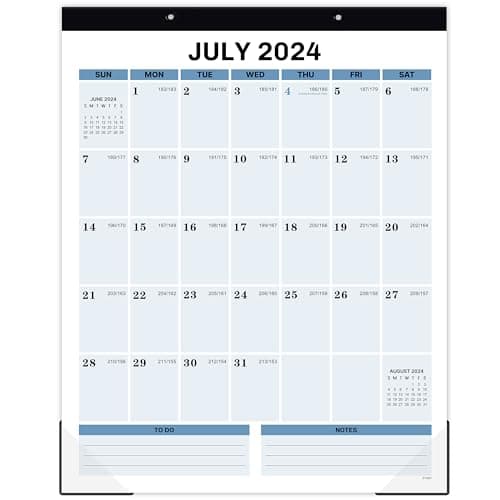 2024-2025 Magnetic Calendar for Fridge - Refrigerator Calendar 2024-2025, DEC. 2024 - DEC. 2025, 11.5"x 14.6", 18 Monthly Calendar 2024-2025 with Sturdy Magnet Stripe, Hanging Holes & Corner Protector