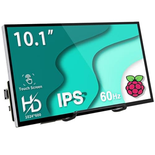 HAMTYSAN Raspberry Pi Touchscreen,10 Inch Monitor HDMI,1024×600 Mini Monitor,16:9 IPS Screen Small Portable Display for Raspberry Pi 400/4/3/2/Zero/B/B+ Jetson Nano Win11/10/8/7