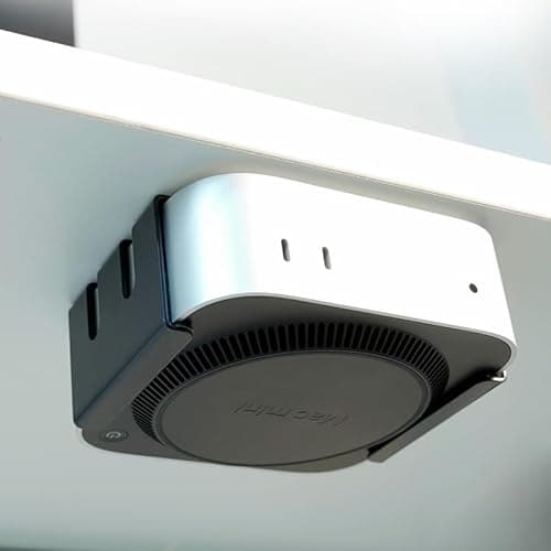 Bylitco All Metal Mount Holder Bracket for Mac Mini M4/M4 Pro 2024, Under Desk or Behind The Monitor