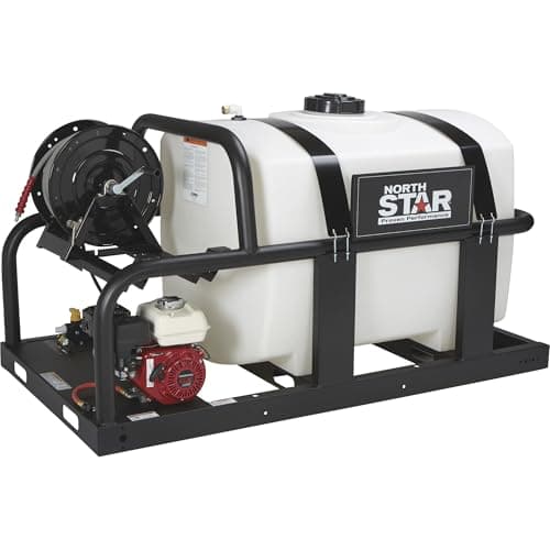 Northstar Cold Water Pressure Washer Skid with 200-Gal. Tank, 2000 PSI, 3.5 GPM, Honda Engine