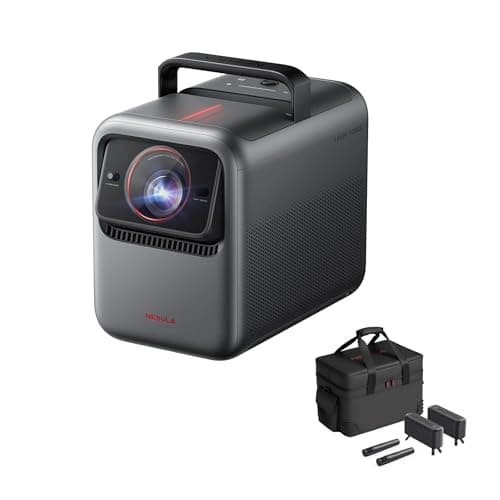 NEBULA X1 Bundle Triple Laser 4K Projector, 3,500 ANSI Lumens, 56,000:1 Contrast, 200W 4.1.2 Surround Sound, Wi-Fi Speaker, 0.9-1.5 Optical Zoom, Smart AI, Dolby Vision, 300" Screen, Micro Gimbal, GTV