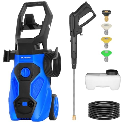 1.76 GPM Electric Pressure Washer, 2300 Max PSI Power Washer with Stainless Steel Wand, 4 Spray Nozzles, Built-in 0.9L Detergent Tank, 20 Ft Hose, 35 Ft Power Cord for Cars, Driveway, Home Cleaning