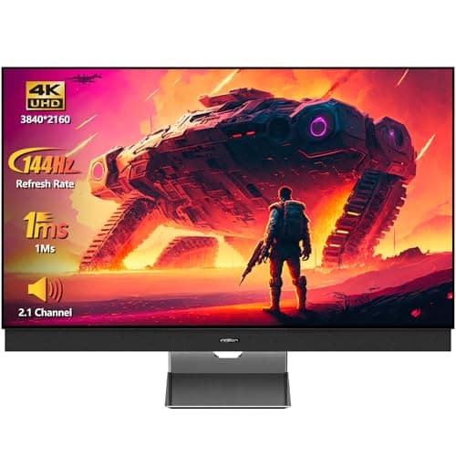 INNOCN 43 Inch Ultrawide Monitor Gaming 4K 144Hz PC Computer Desktop Larger Monitor, HDR400, FreeSync Premium, Built-in Stereo Speakers, DisplayPort, HDMI, Height Adjustable, Black