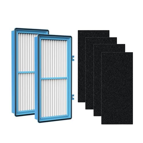 Nispira AER1 Filter Replacement for Holmes Air Purifier HAPF30AT HAP242-NUC, Odors Dust VOCs Remover, Total Air 2 True HEPA 4 Carbon Booster, 1.2 x 10 x 4.6 Inches