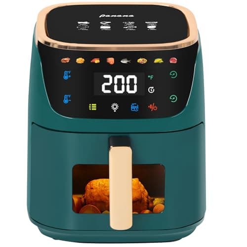 Panana Air Fryer, 8QT Large Capacity Air Fryer, Oilless Healty Cooker Airfryer Oven with 8 Presets, 1500W Air Fryers for Quick Meal, Home Use