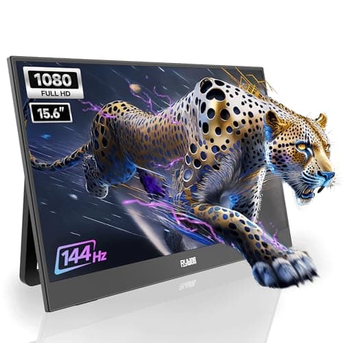 Rywob 15.6inch Portable Gaming Monitor,IPS Screen USB-C HDMI 144hz Portable Ultra-Slim Display,Laptop Monitor for PC, PS5/4, Mac, Xbox,Switch
