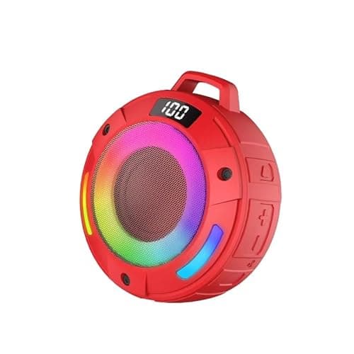 aowoka 2025 New Portable Bluetooth Speakers (Light Red)