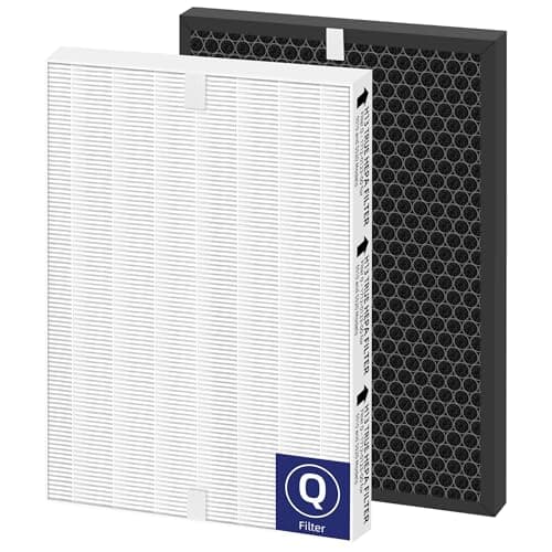 Pulluty 5510 5520 HEPA Air Purifier Filter Q Replacement for Winix 5510 5520 Plasmawave Air Purifier H13 True HEPA Carbon Filter,# 1712-0123-00,1 Set
