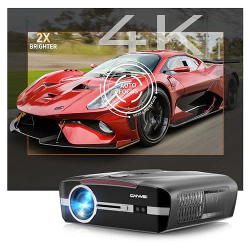Daytime Projector 2300 ANSI 4K Smart Daylight Projector with Streaming Apps ToF+CMOS Laser Autofocus, Shorter Throw, Android TV NFC for Bright Room Home Theater Outdoor A9T