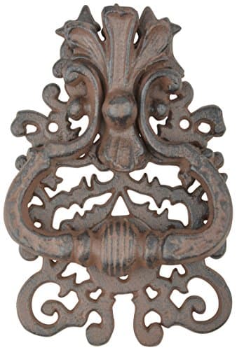 Esschert Design Classic Design Cast Iron Door Knocker, Antique brown (LH50)