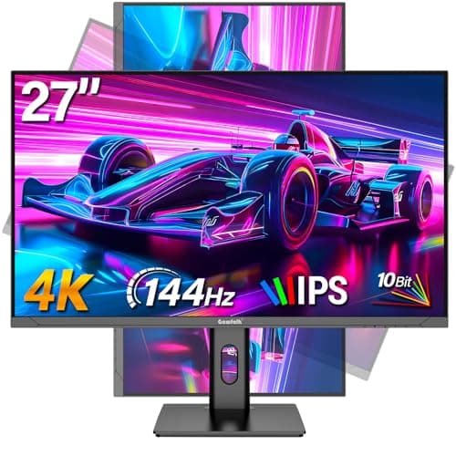 Gawfolk 27 inch 4K Gaming Monitor 120Hz, PC Computer Monitors UHD 3840 x 2160p, IPS Screen for Home & Office, Support HDMI 2.0 (4K@60Hz), DP 1.4