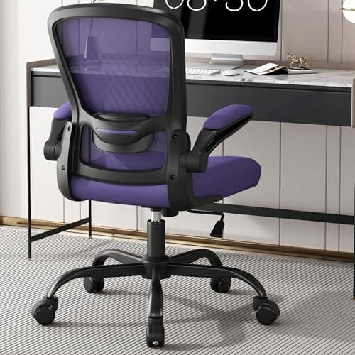 Mimoglad Office Chair, Ergonomic Desk Chair with Adjustable Lumbar Support, High Back Mesh Computer Chair with Flip-up Armrests-BIFMA Passed Task Chairs, Executive Chair for Home Office