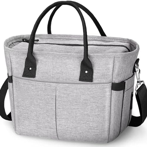 KIPBELIF Cute&Classy Roomy Insulated Lunch Bags for Women - Stylish & Functional Large Tote Adult Lunch Box for Working & Picnic