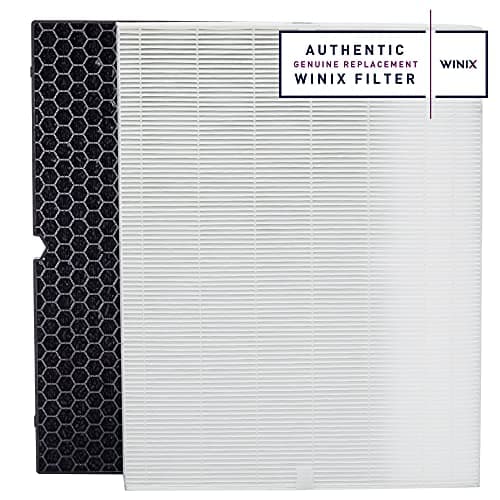 Genuine Winix 116130 Replacement Filter H for 5500-2 Air Purifier , 16.25"L x 12.5"W x 1.5"Th, White