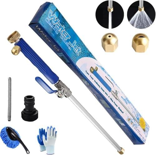 Pressure Washer, Power Washer, High Pressure Hose Nozzle, 2-in-1 High Pressure Power Washer, 2 Jet Different Nozzle and Hose Quick Connectors (Blue)