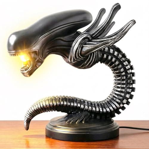 SXBEIJNP Alien, Alien Lamp, Space Monster Night Light, 3D Movie Resin Xenomorph Lamps, LED Sci-fi Home Decor Lights, New Xenomorph Table Lamps,Alien Lights