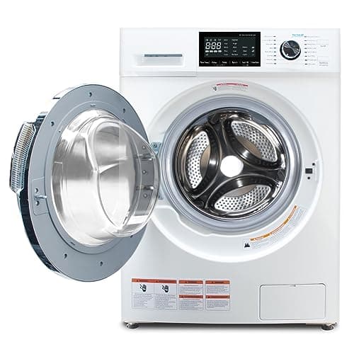 Ventless Washer Dryer Combo 2.7 cu.ft, 24" All In One Washing Machine And Dryer 2-In-1 120V For Apartment RV, 26.7 LBS Load With 16 Laundry Program, LED Display, Low Vibration, UL Verified