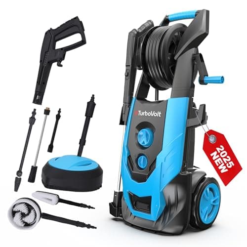 Electric Pressure Washer 2300PSI Max 1.98GPM Power Washer with 20 FT Hose, Rotating Nozzle, Foam Cannon, High Pressure Cleaner Machine for Cars, Patios, Furniture, Driveways, Fences