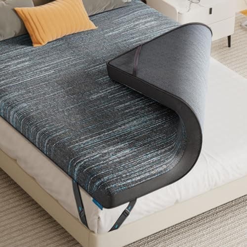 RV Mattress Topper Short Queen, 3.5 Inch Memory Foam Mattress Bed Topper Pad with Removable & Washable Cover for Camper, Camping, CertiPUR US Certified