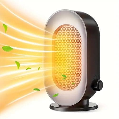 Portable Space Heater Indoor, 3 Modes Portable Small Electric Heaters with Overheat and Tip-Over Protection for Fast, Quiet and Energy Efficient Heating (Grey Black)