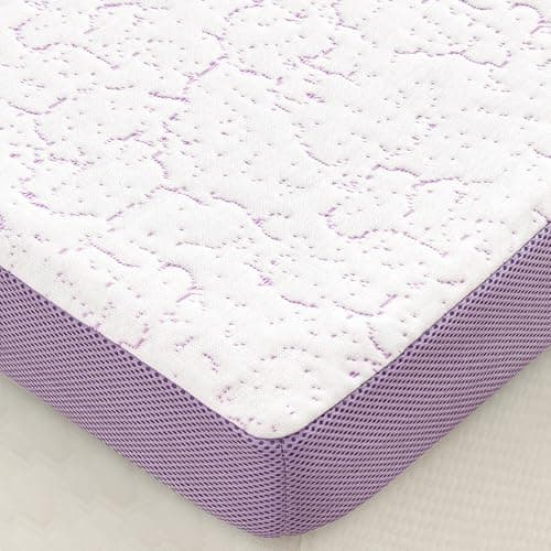SINWEEK 3 Inch Firm Queen Mattress Topper with Cooling Gel Memory Foam & Ventilated Cover - Stretch Straps & Anti-Slip Bottom, CertiPUR-US Certified, Pressure Relief for Back/Stomach/Side Sleepers