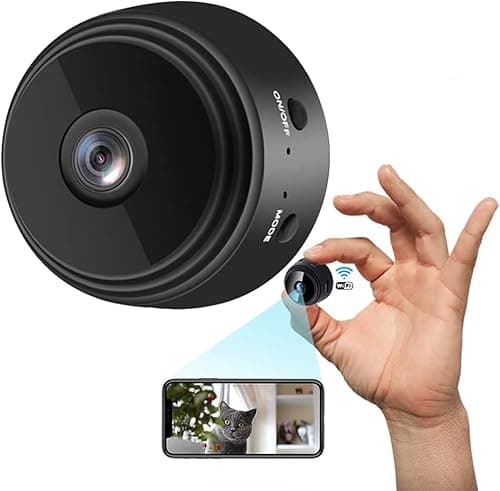 Yserrunio WiFi Mini Nanny Cam Wireless Camera for Home Office Security, Pet Dog Indoor Outdoor Baby, Secret House Camera with Motion Detection Night Vision