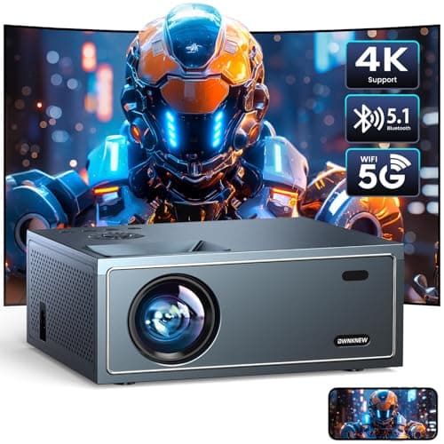 4K Support Projector with Wifi and Bluetooth (4K)