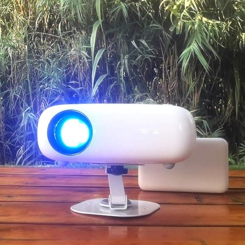 SEWENS Mini HD Projector, Powerbank Powered, 10000 Lumens Portable With Tripod for Outdoor Travel Theater, Compatible With Android/iOS/Windows/TV Stick/HDMI/USB