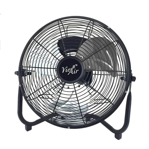 Vie Air 18 Inch Industrial Powerful and Quiet Heavy Duty Metal Floor Fan