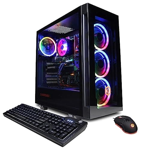 CYBERPOWERPC Gamer Master Gaming PC, AMD Ryzen 5 7600 3.8GHz, GeForce RTX 4060 8GB, 16GB DDR5, 500GB NVMe SSD, Wi-Fi Ready & Windows 11 Home (GMA2700A)