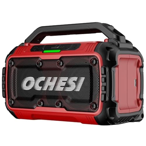 Cordless Bluetooth Speaker for Milwaukee 18V Batteries, 80W Portable Jobsite Stereo Speaker with Dual Speakers and USB Port, Suitable for Camping, Home, Jobsite and Parties((No Battery/Charger)