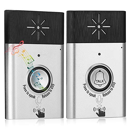 Door, Djustable Speaker Door Bell Alarm, Voice 2-Way Intercom for Home Security Door, Office