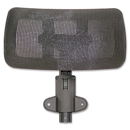 Lorell Mesh High-Back Office Headrest, Black, for use Hi-Back Mesh Chairs, 1 Count