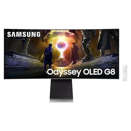 SAMSUNG 34" Class UWQHD Odyssey OLED G8 Curved Gaming Monitor LS34DG850SNXZA
